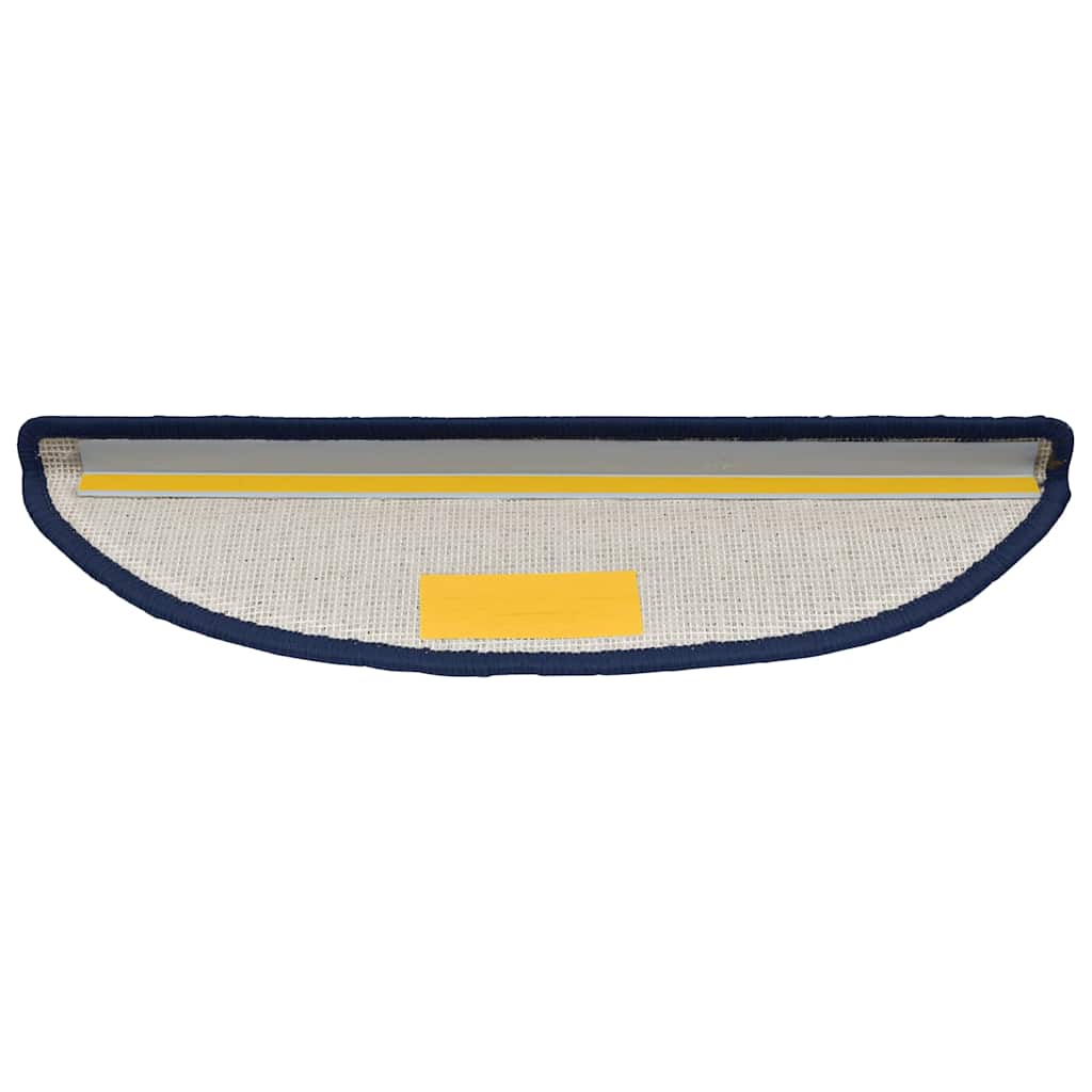 Stair Mats 30 pcs 56x17x3 cm Blue Half Round