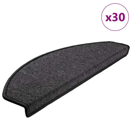 Self-adhesive Stair Mats 30 pcs Anthracite