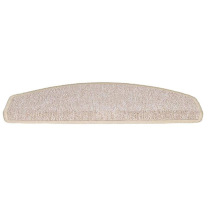 Stair Mats 30 pcs 65x24x4 cm Taupe Half Round Large