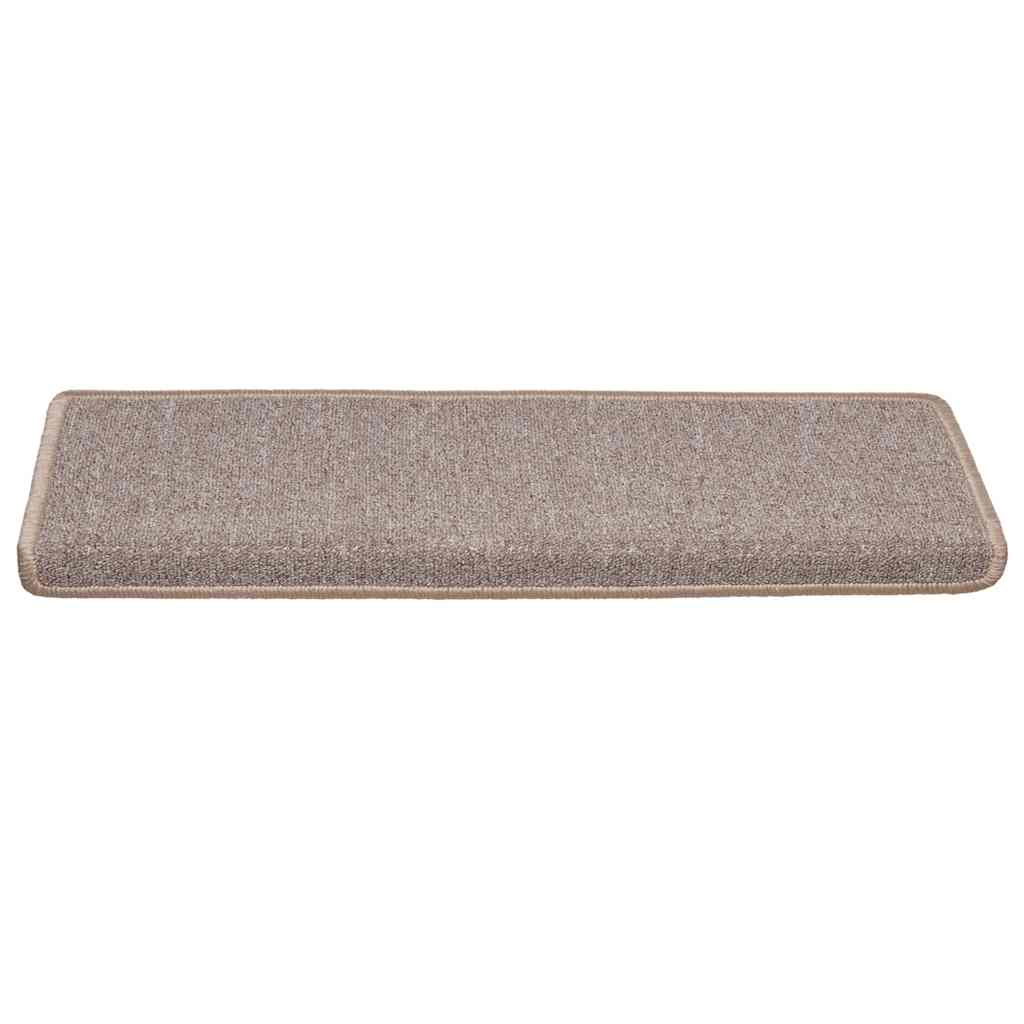 Stair Mats 30 pcs 65x21x4 cm Light Brown Rectangular Edge