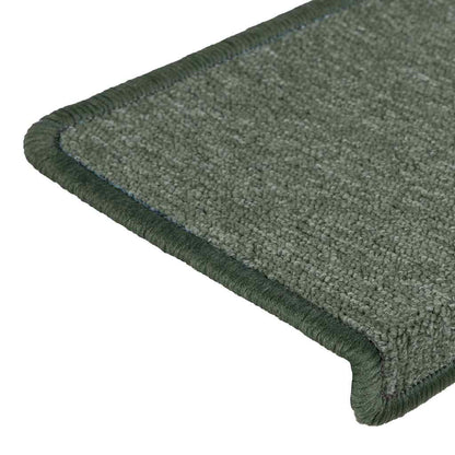 Stair Mats 30 pcs 65x21x4 cm Dark Green Rectangular Edge