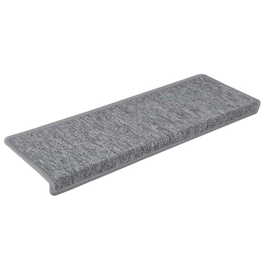 Stair Mats 30 pcs 65x21x4 cm Light Grey Rectangular Edge