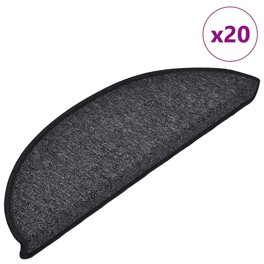Self-adhesive Stair Mats 20 pcs 56 x 17 x 3 cm Non-Slip