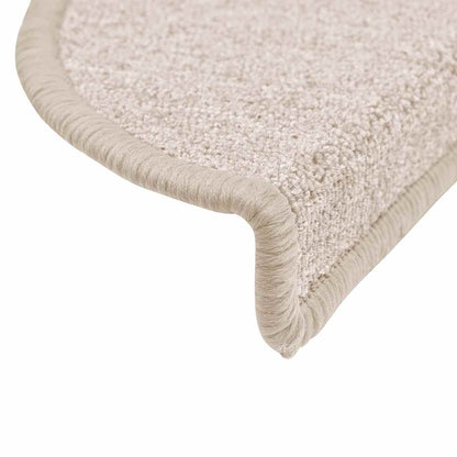 Stair Mats 20 pcs 56x17x3 cm Taupe Half Round