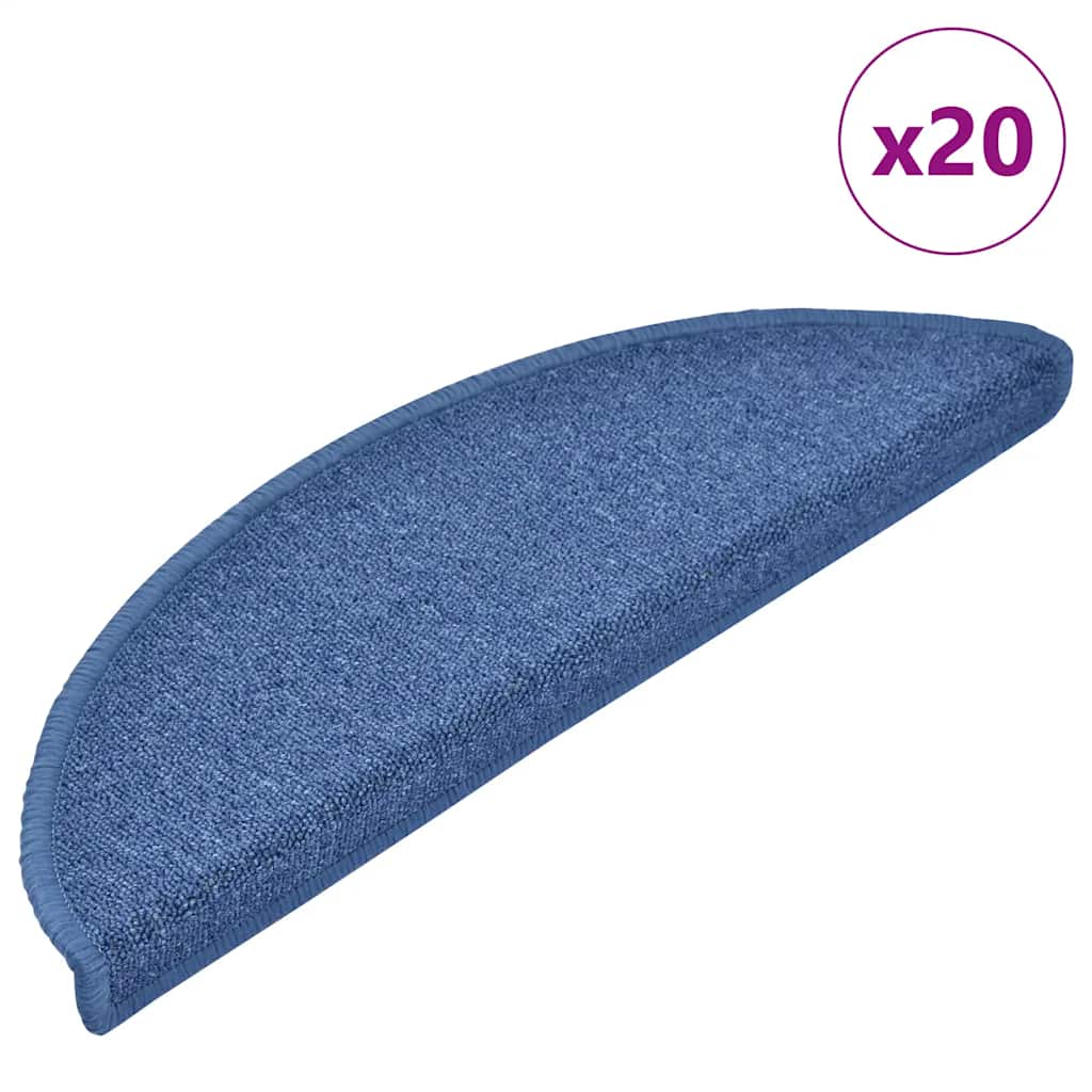 Self-adhesive Stair Mats 20 pcs 56 x 17 x 3 cm Blue
