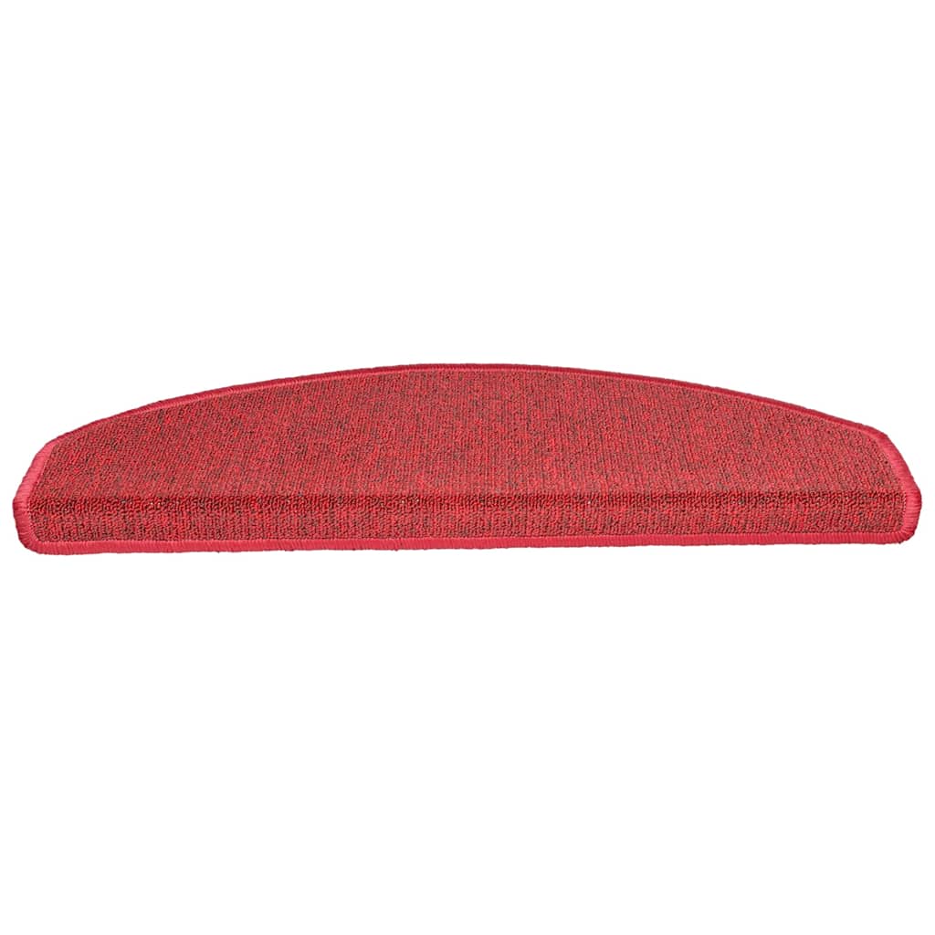 Stair Mats 20 pcs 65x24x4 cm Red Half Round Large