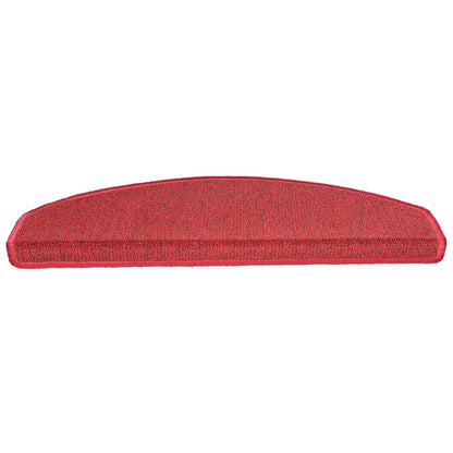 Stair Mats 20 pcs 65x24x4 cm Red Half Round Large