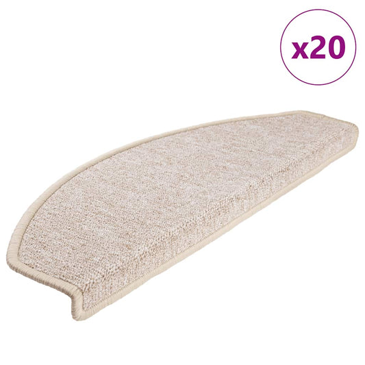 Self-adhesive Stair Mats 20 pcs 65 x 24 x 4 cm Taupe