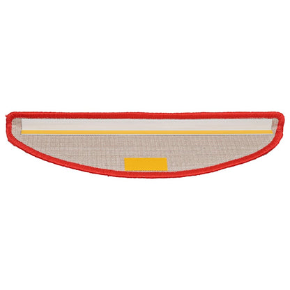 Stair Mats 30 pcs 56x17x3 cm Red Half Round