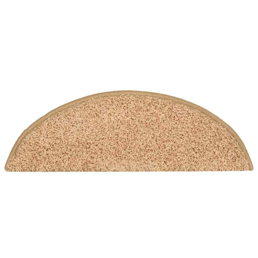Stair Mats 30 pcs 56x17x3 cm Gold Half Round