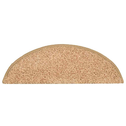 Stair Mats 30 pcs 56x17x3 cm Gold Half Round