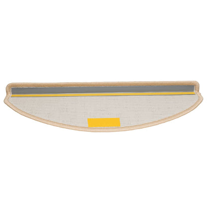 Stair Mats 30 pcs 65x21x4 cm Cream Half Round Large