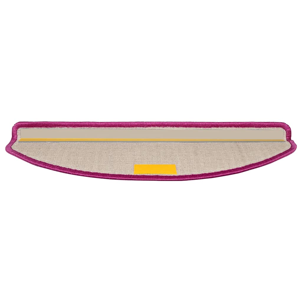 Stair Mats 30 pcs 65x21x4 cm Violet Half Round Large