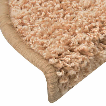 Stair Mats 30 pcs 65x21x4 cm Gold Half Round Large