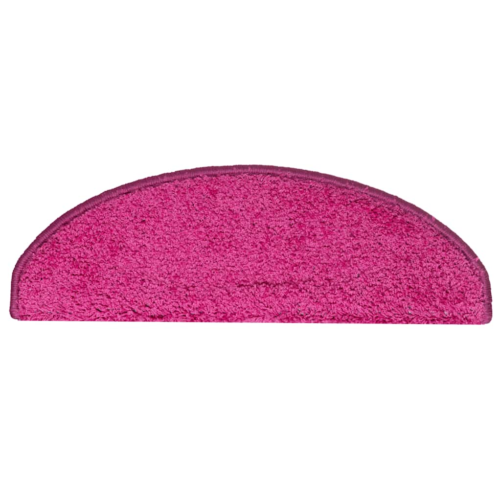 Stair Mats 30 pcs 65x21x4 cm Pink Half Round Large