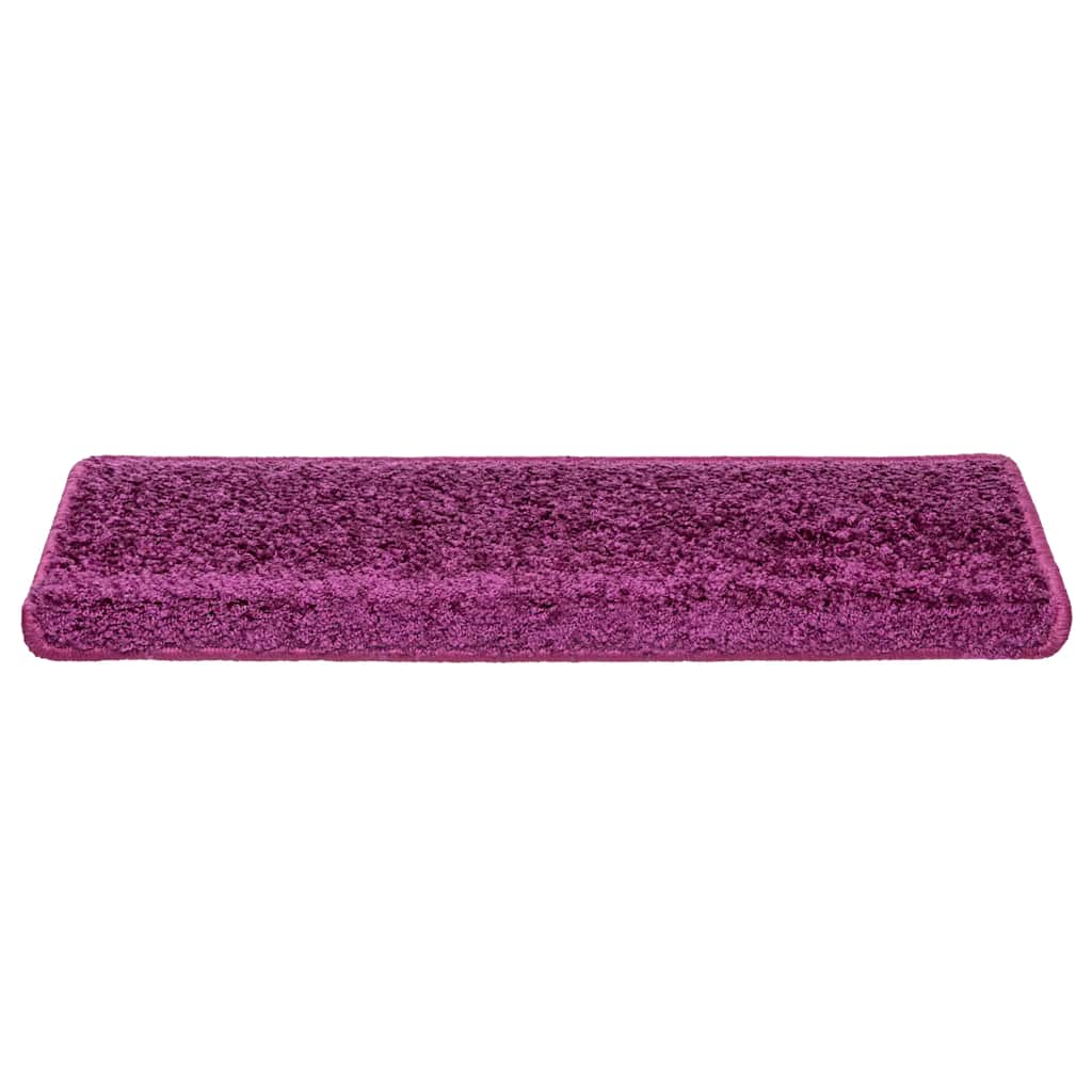 Stair Mats 30 pcs 65x21x4 cm Violet Rectangular Edge