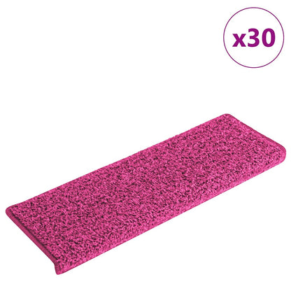Stair Mats 30 pcs 65x21x4 cm Pink Rectangular Edge