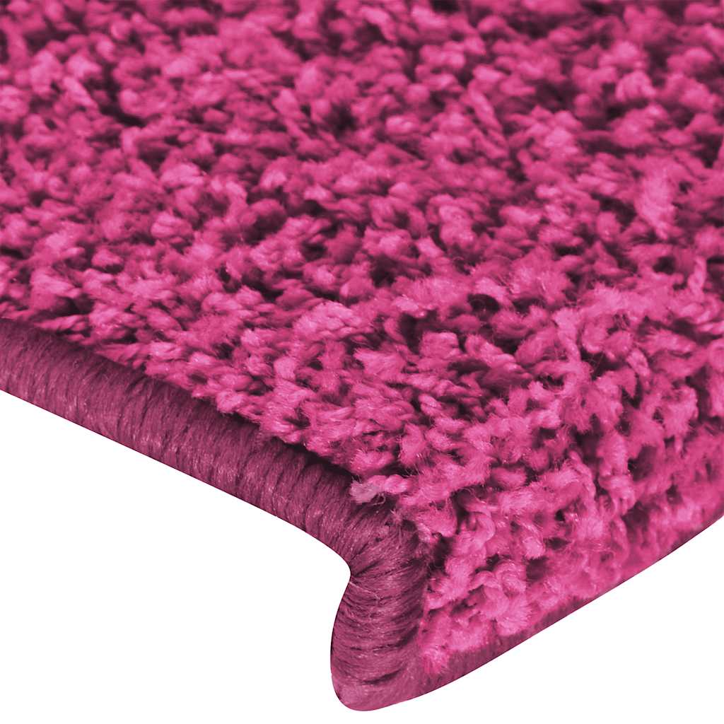 Stair Mats 30 pcs 65x21x4 cm Pink Rectangular Edge