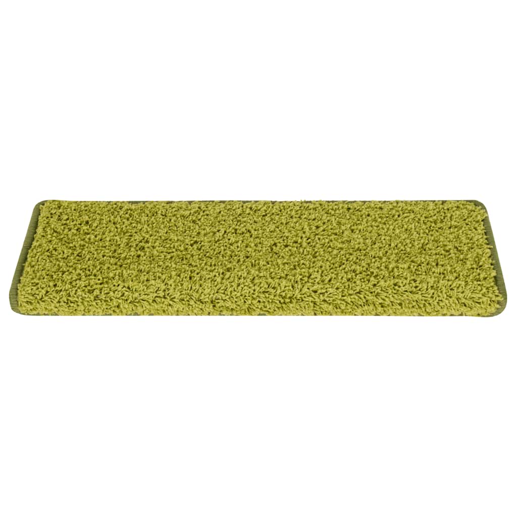 Stair Mats 30 pcs 65x21x4 cm Green Rectangular Edge