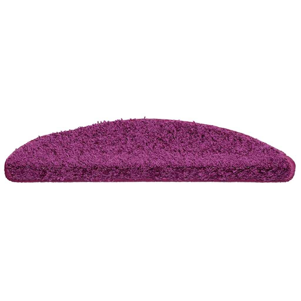 Stair Mats 20 pcs 56x17x3 cm Violet Half Round