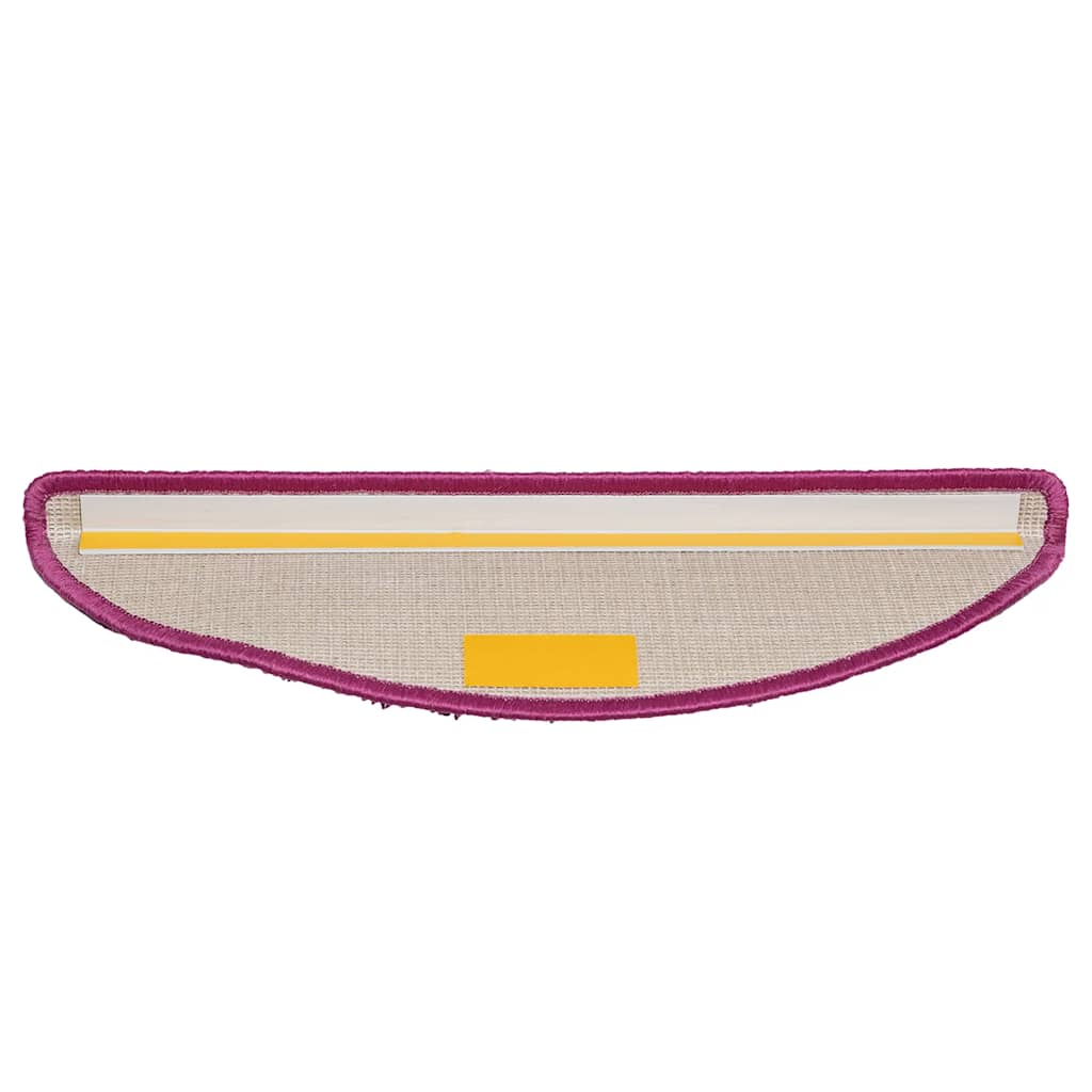 Stair Mats 20 pcs 56x17x3 cm Violet Half Round