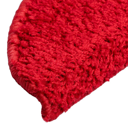 Stair Mats 20 pcs 56x17x3 cm Red Half Round