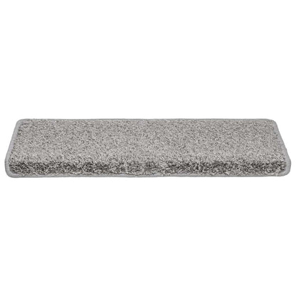 Stair Mats 20 pcs 65x21x4 cm Grey Rectangular Edge