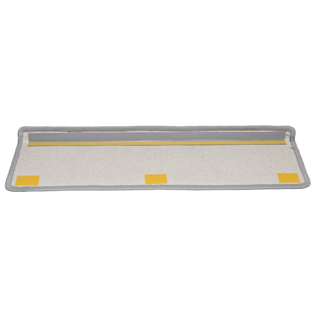 Stair Mats 20 pcs 65x21x4 cm Grey Rectangular Edge