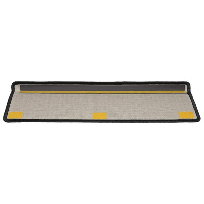 Stair Mats 20 pcs 65x21x4 cm Black Rectangular Edge