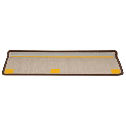 Stair Mats 20 pcs 65x21x4 cm Brown Rectangular Edge