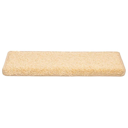Stair Mats 20 pcs 65x21x4 cm Cream Rectangular Edge