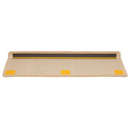 Stair Mats 20 pcs 65x21x4 cm Cream Rectangular Edge