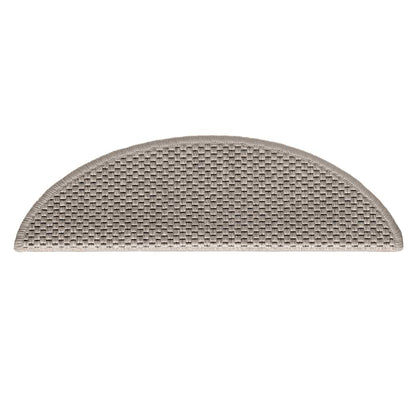 Stair Mats Self-adhesive Sisal-Look 30 pcs 56x17x3 cm Silver