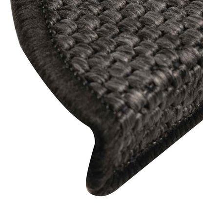 Stair Mats Self-adhesive Sisal-Look 30 pcs 56x17x3 cm Anthracite