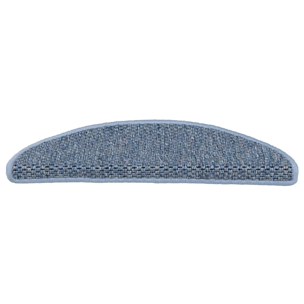 Stair Mats Self-adhesive Sisal-Look 30 pcs 56x17x3 cm Blue