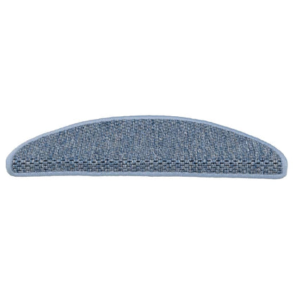 Stair Mats Self-adhesive Sisal-Look 30 pcs 56x17x3 cm Blue