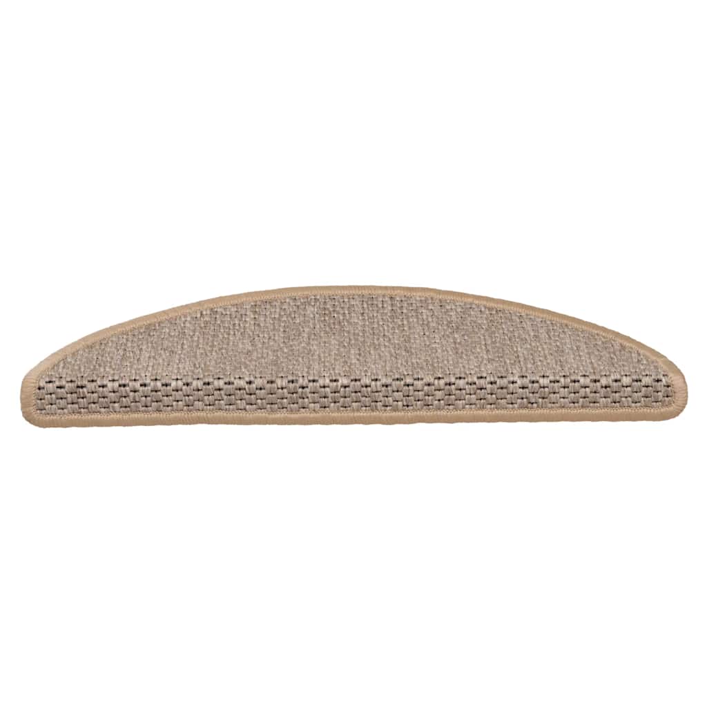 Stair Mats Self-adhesive Sisal-Look 30 pcs 56x17x3 cm Light Beige