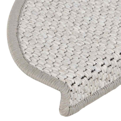 Stair Mats Self-adhesive Sisal-Look 30 pcs 65x21x4 cm Platina