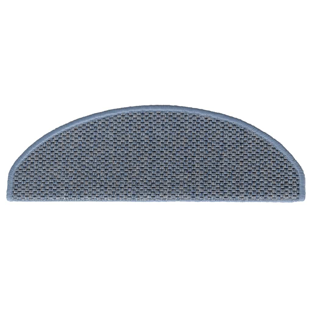 Stair Mats Self-adhesive Sisal-Look 30 pcs 65x21x4 cm Blue