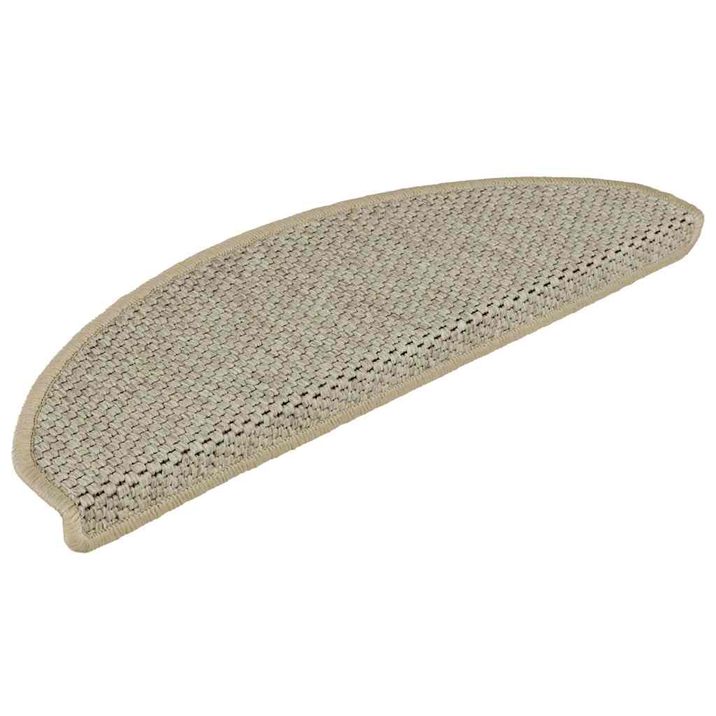 Stair Mats Self-adhesive Sisal-Look 30 pcs 65x21x4 cm Light Green