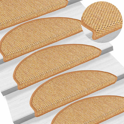 Stair Mats Self-adhesive Sisal-Look 30 pcs 65x21x4 cm Sisal