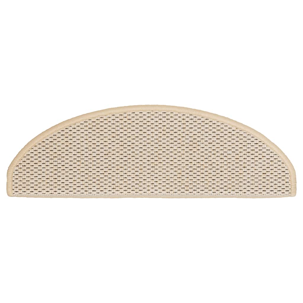 Stair Mats Self-adhesive Sisal-Look 30 pcs 65x21x4 cm Berber