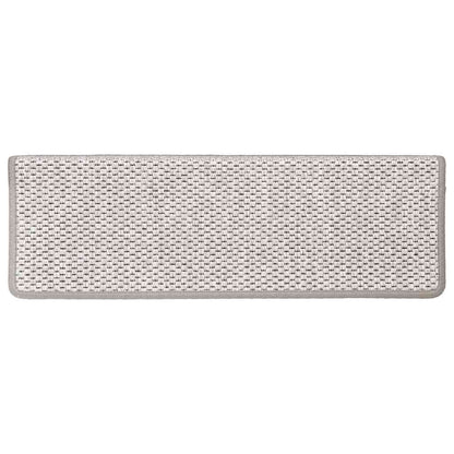 Stair Mats Self-adhesive Sisal-Look 30 pcs 65x21x4 cm Platina