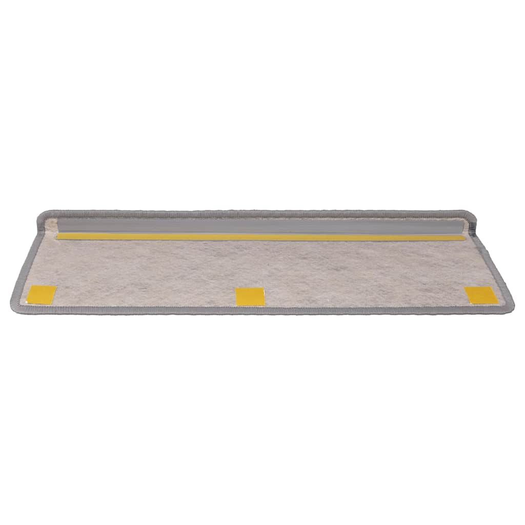 Stair Mats Self-adhesive Sisal-Look 30 pcs 65x21x4 cm Silver