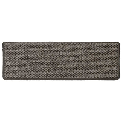 Stair Mats Self-adhesive Sisal-Look 30 pcs 65x21x4 cm Grey and Beige