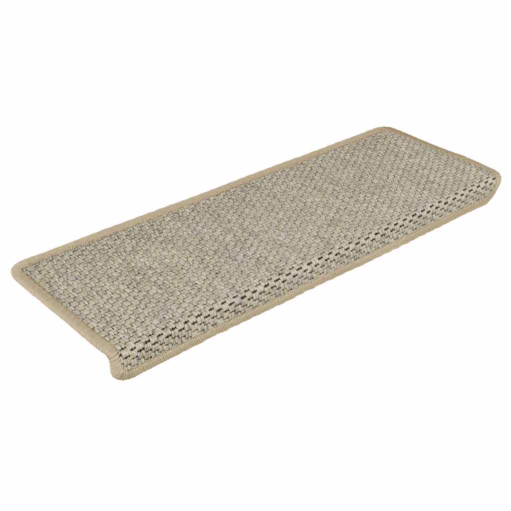 Stair Mats Self-adhesive Sisal-Look 30 pcs 65x21x4 cm Light Green