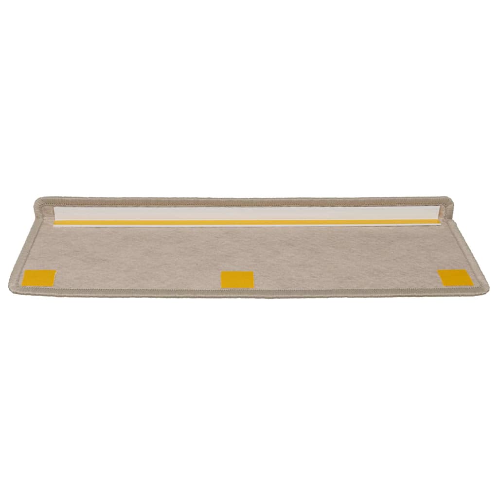 Stair Mats Self-adhesive Sisal-Look 30 pcs 65x21x4 cm Dark Beige