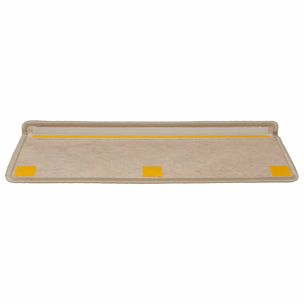Stair Mats Self-adhesive Sisal-Look 30 pcs 65x21x4 cm Sand