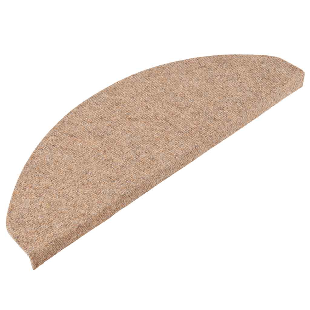 Stair Mats Self-adhesive 20 pcs Beige 65x22,5x3,5 cm