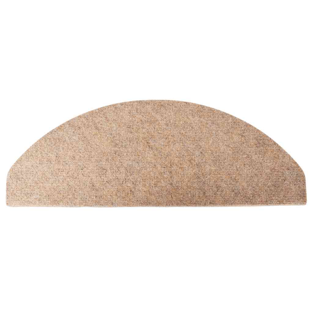 Stair Mats Self-adhesive 30 pcs Beige 65x22,5x3,5 cm